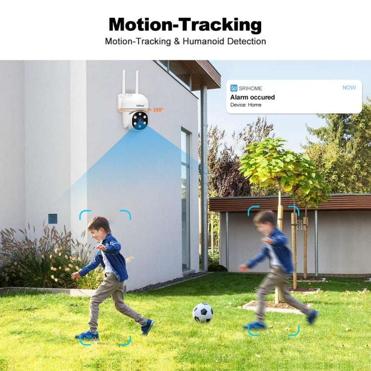 SriHome SH061 2MP AI Humanoid Tracking Infrared Night Vision Camera SriHome SH061 2MP AI Humanoid Tracking Infrared Night Vision Camera